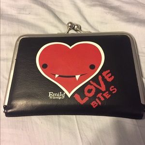 Emily The Strange Vampire Heart Wallet